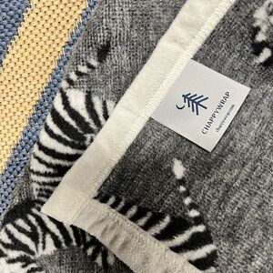 ChappyWrap Zebra Print Baby Blanket